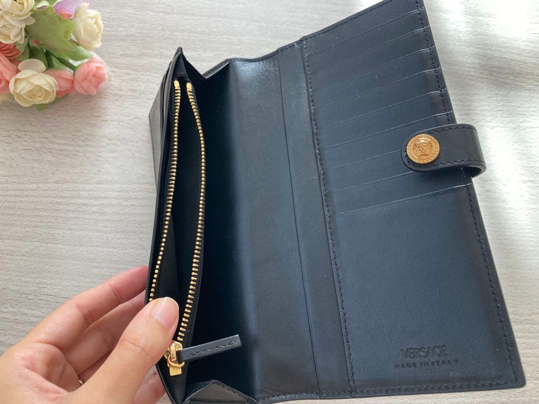 VERSACE長財布 ヴェルサーチェ 1002898 1A02150 1B00V