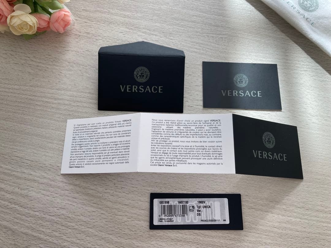 VERSACE長財布 ヴェルサーチェ 1002898 1A02150 1B00V