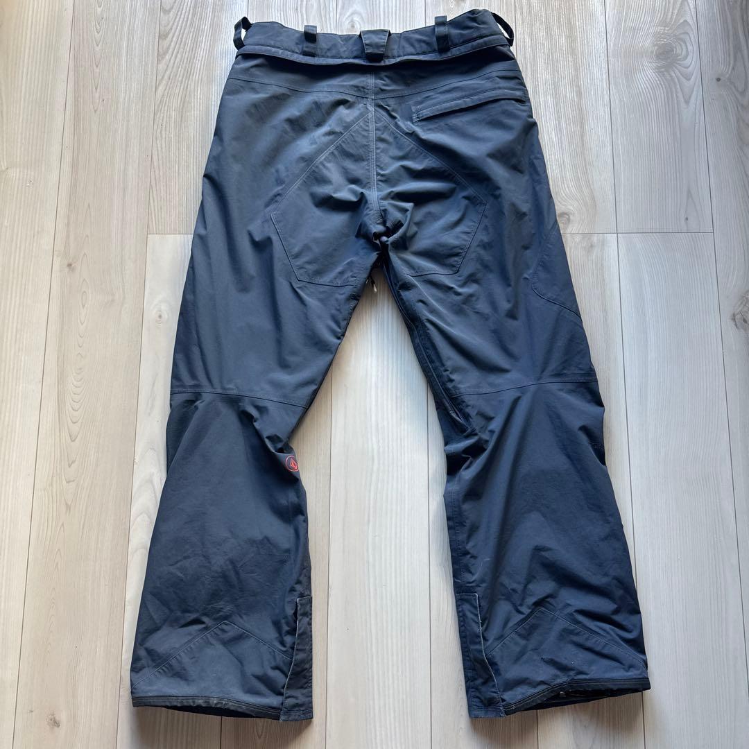 volcom GORE-TEX スノーボードパンツ チャコール 赤ジッパー