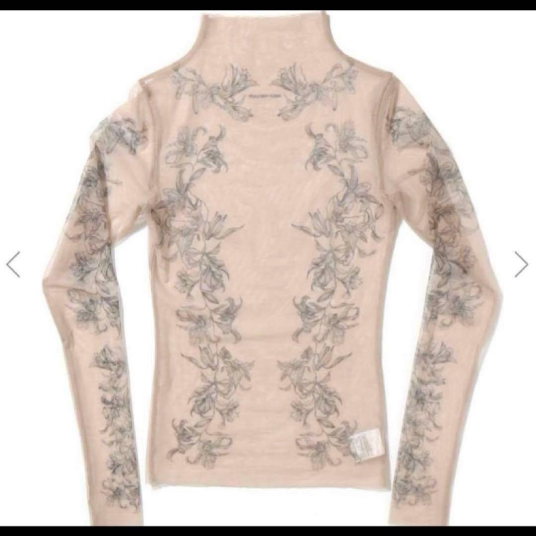 melt the lady　lily tattoo tops black