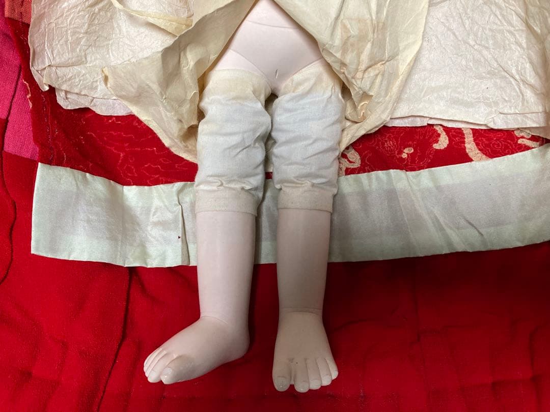 明治期　抱き人形　日本人形　市松人形　42㎝