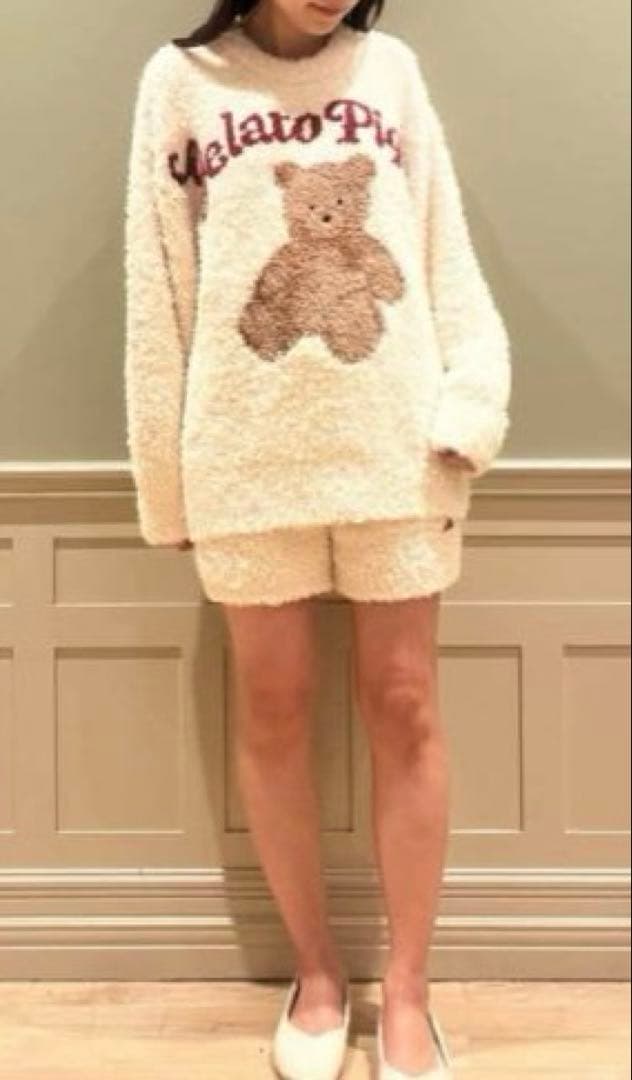 新品♡ジェラートピケ♡ 限定スノーベアジャガードプルオーバー＆ショートパンツ