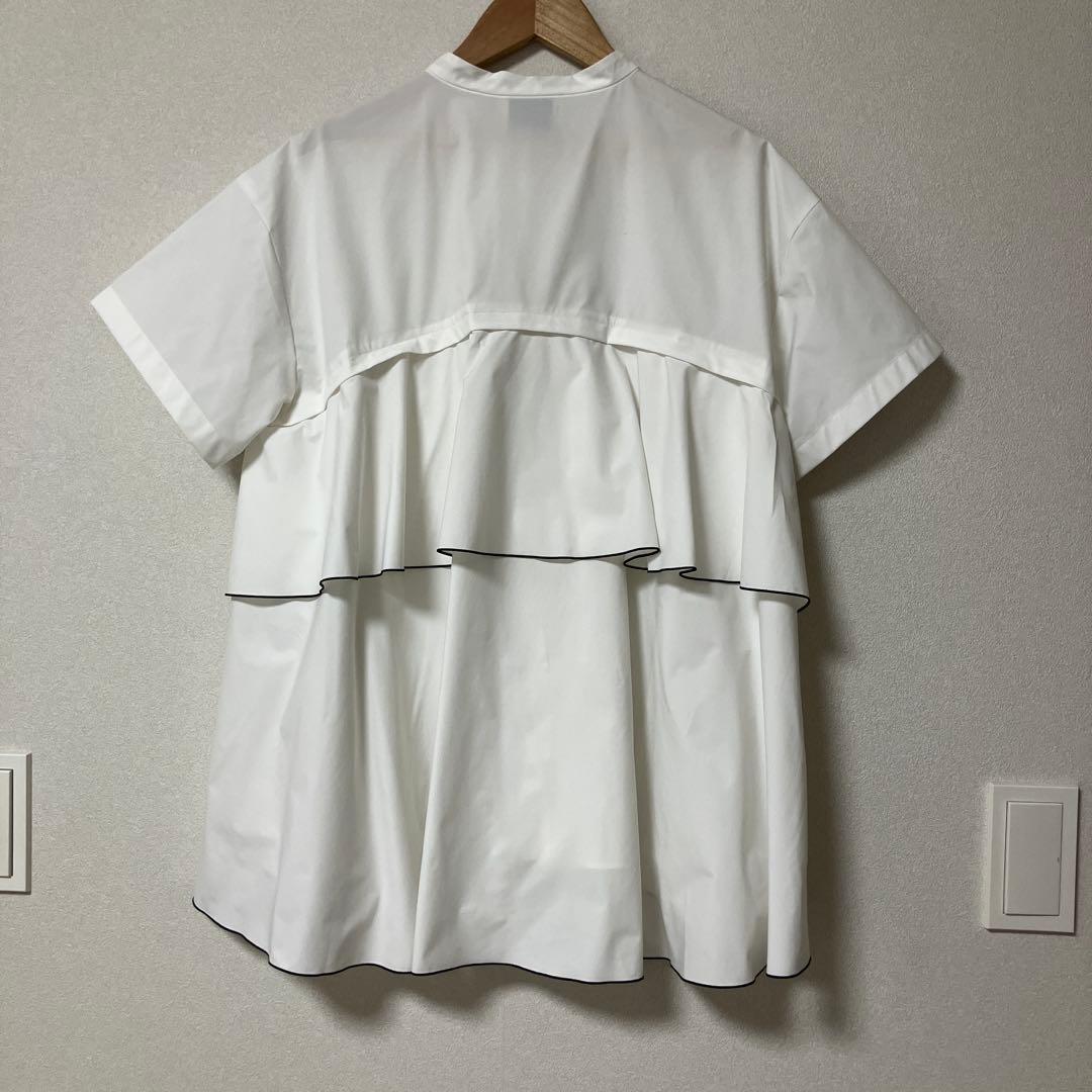 UNITED ARROWS バックフレア ショートスリーブ ブラウス