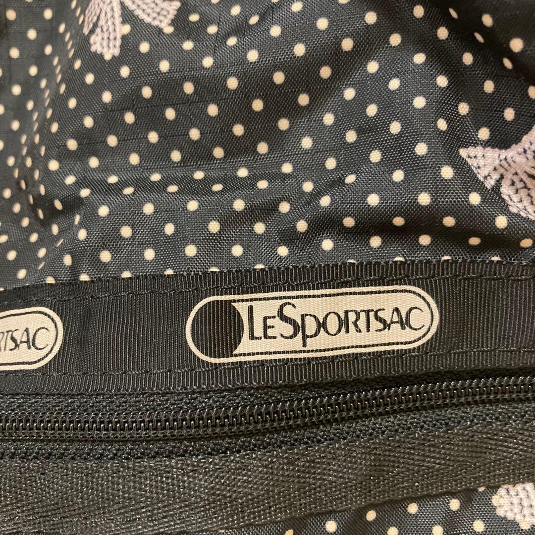 【極美品】LeSportsac レスポートサック ボストンバッグ リボン柄