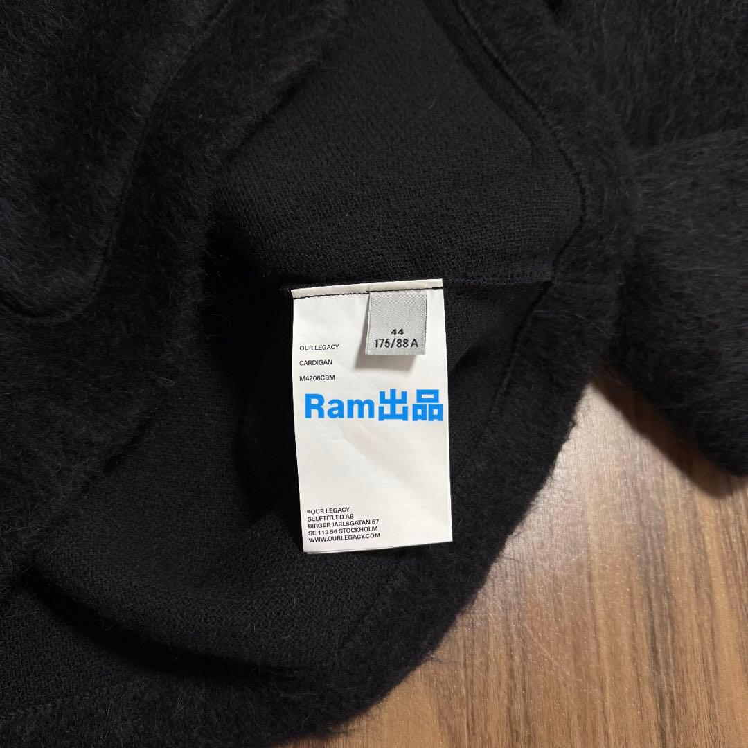 トップス OUR LEGACY Black Mohair CARDIGAN 44