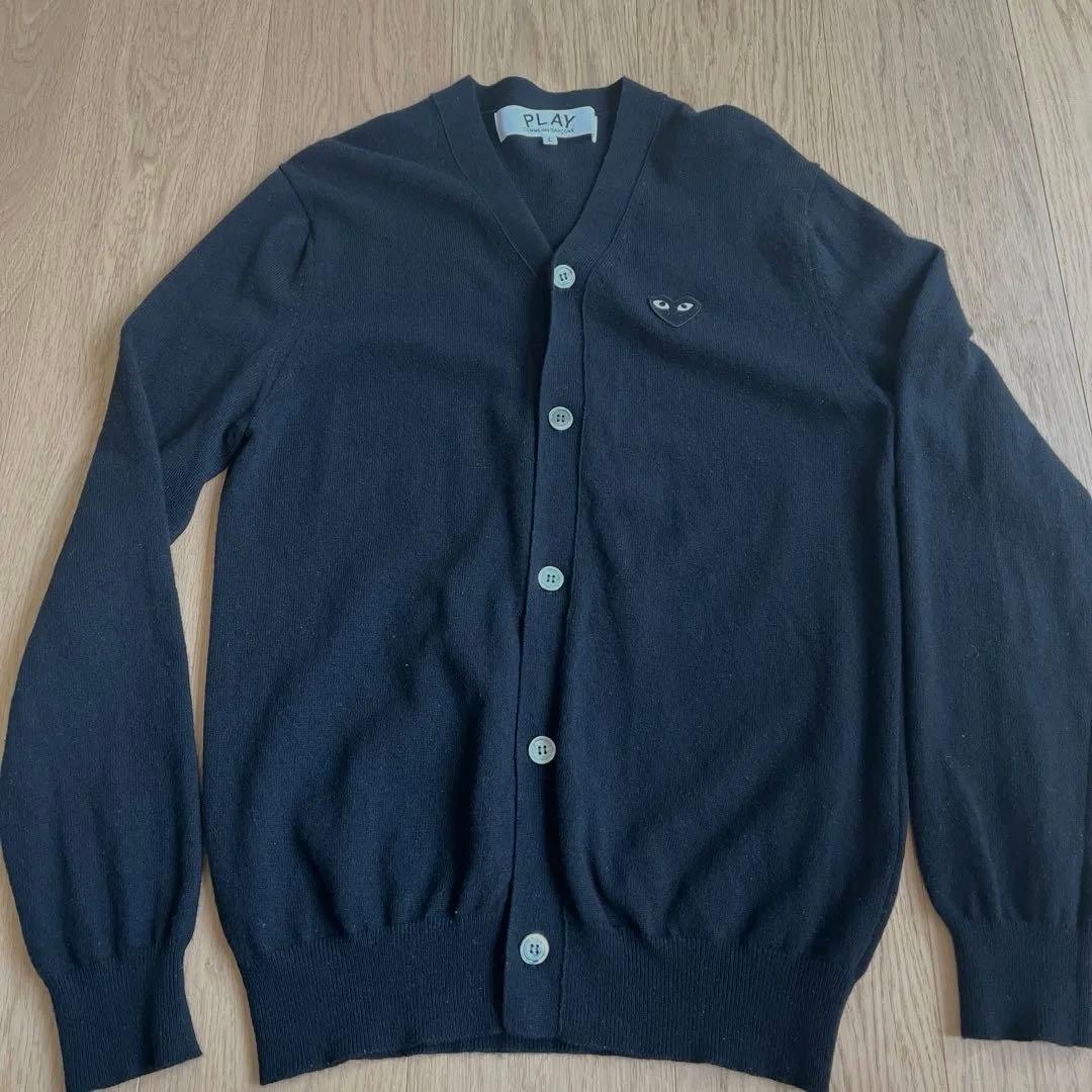 AM　PLAY COMME des GARÇONS ブラック カーディガン