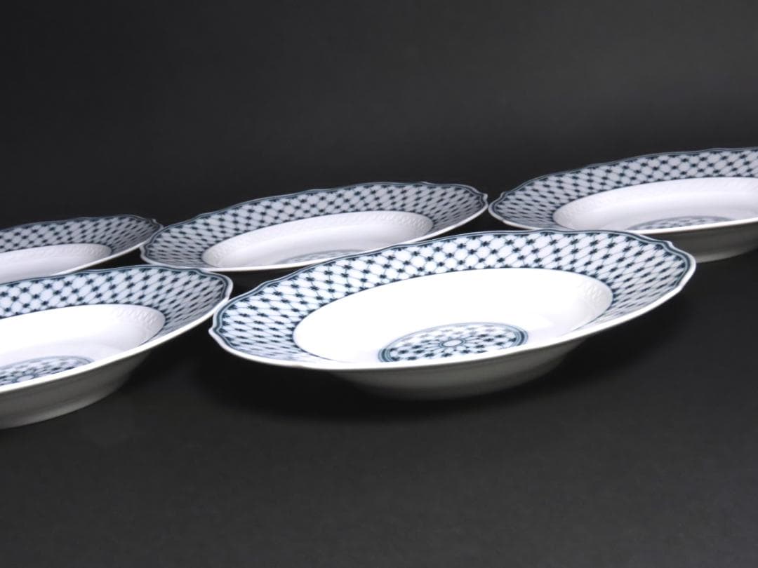 【リチャードジノリ】　パスタプレート５枚セット　ミュージオクラシコ　ディープ