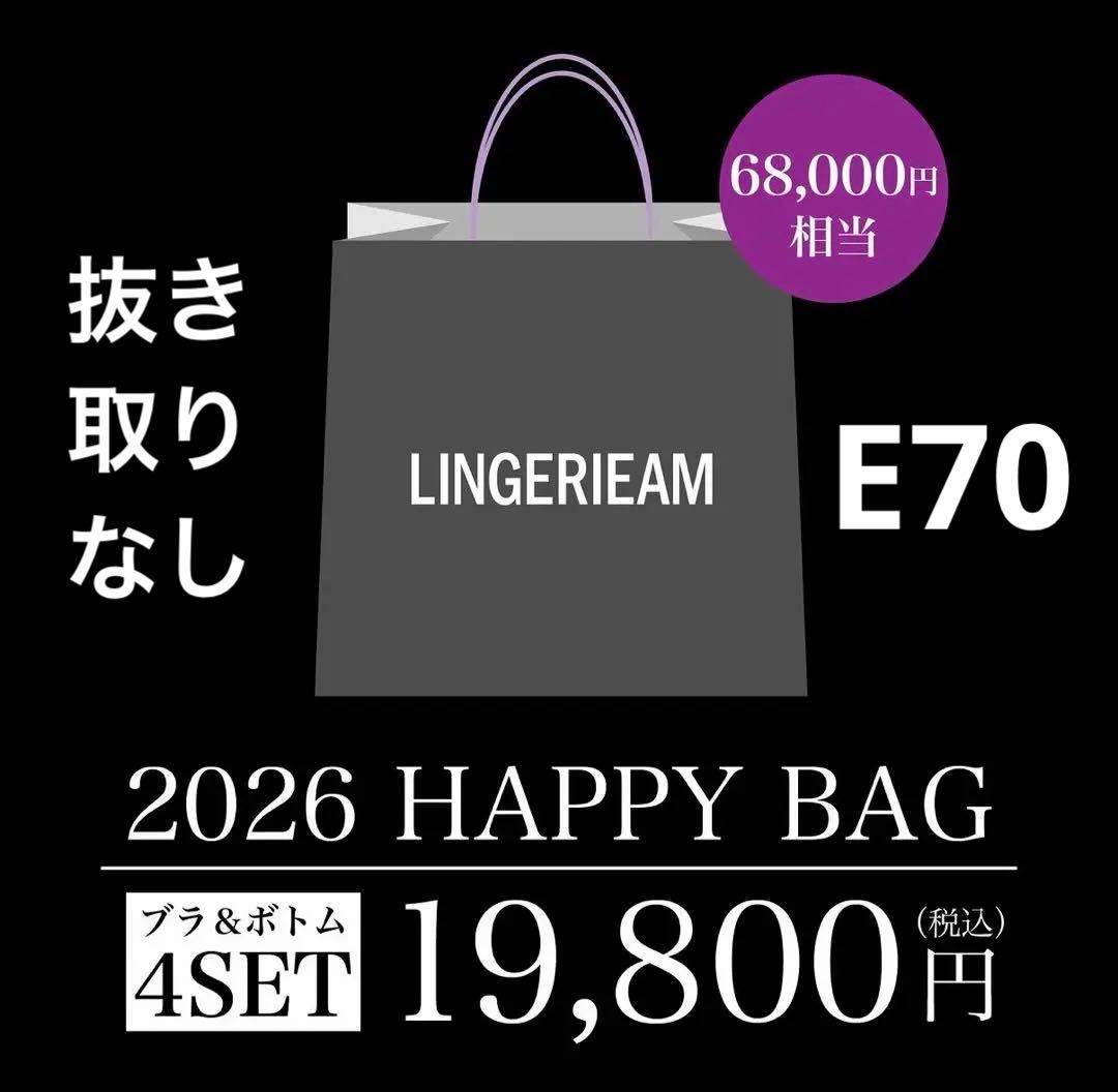 値下げ× LINGERIEAM 2026年 福袋 E70 ラヴィ姉妹高級ブランド