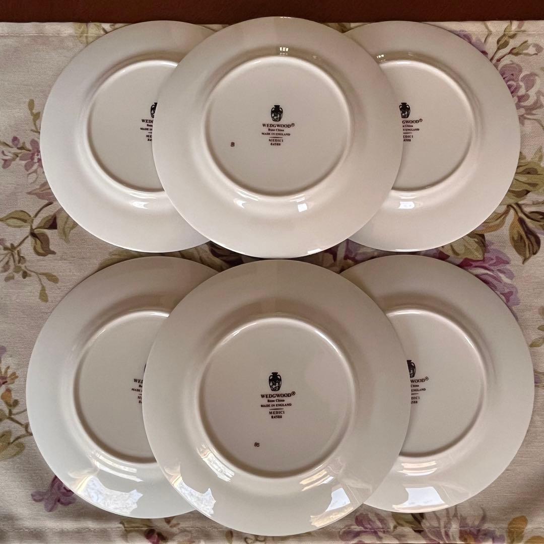 【黒壺美品】ウェッジウッド★メディチ★パン・ケーキ皿　6枚