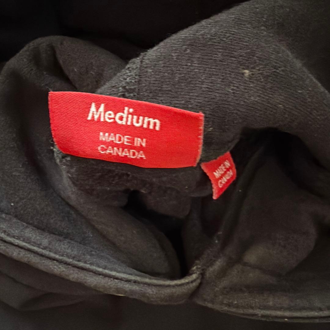 supreme Sロゴ パーカー フーディー M 黒
