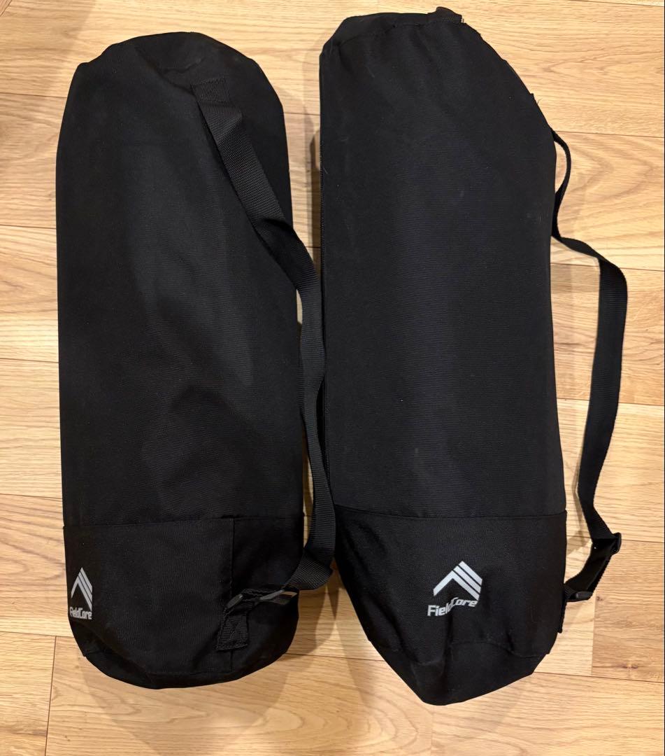ワークマン　汚れが落ちやすいアルミコット 2way ブラック 2個セット