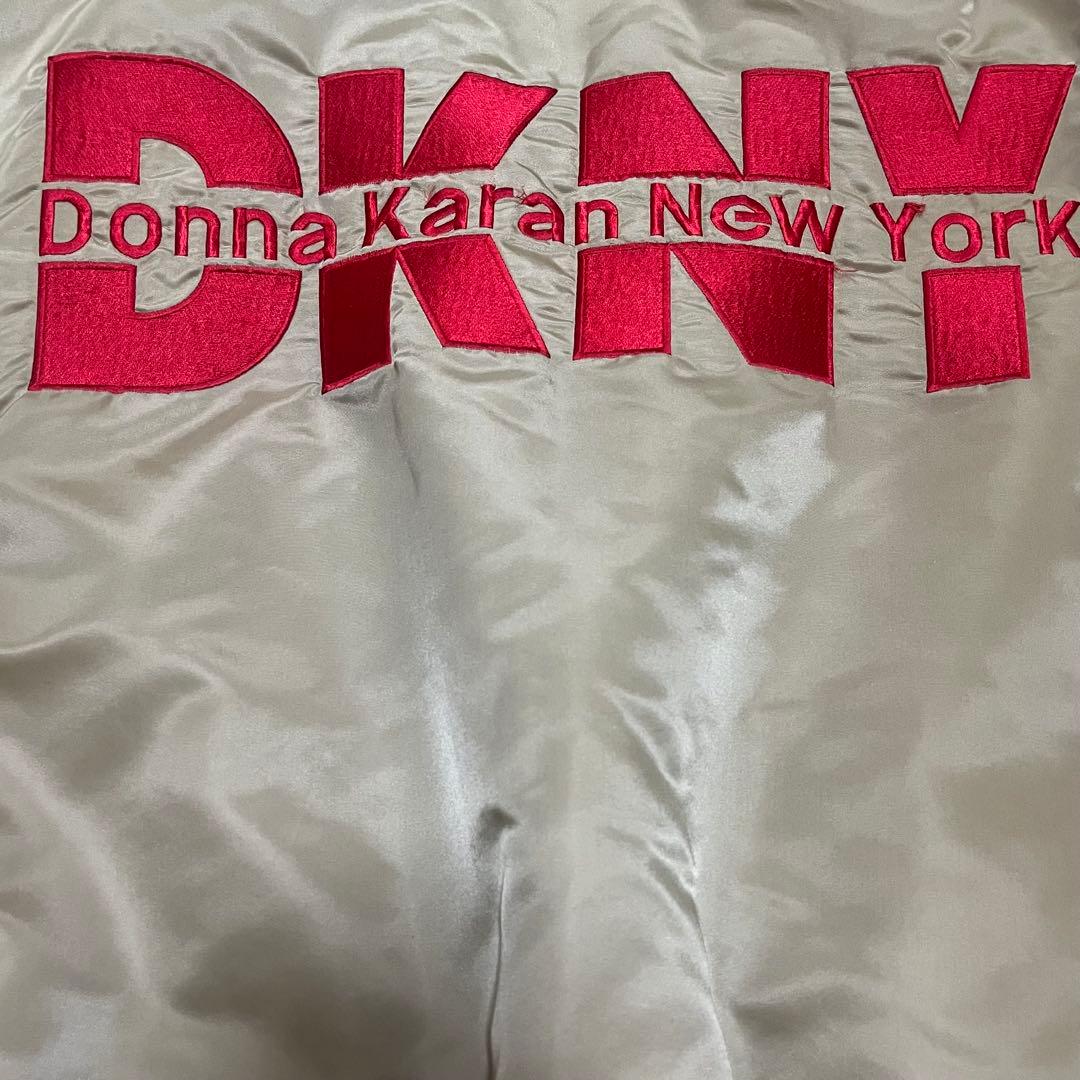 DKNY 90's ロゴ　刺繍　ナイロン　MA-1 ボンバー　ジャケット　Y2K