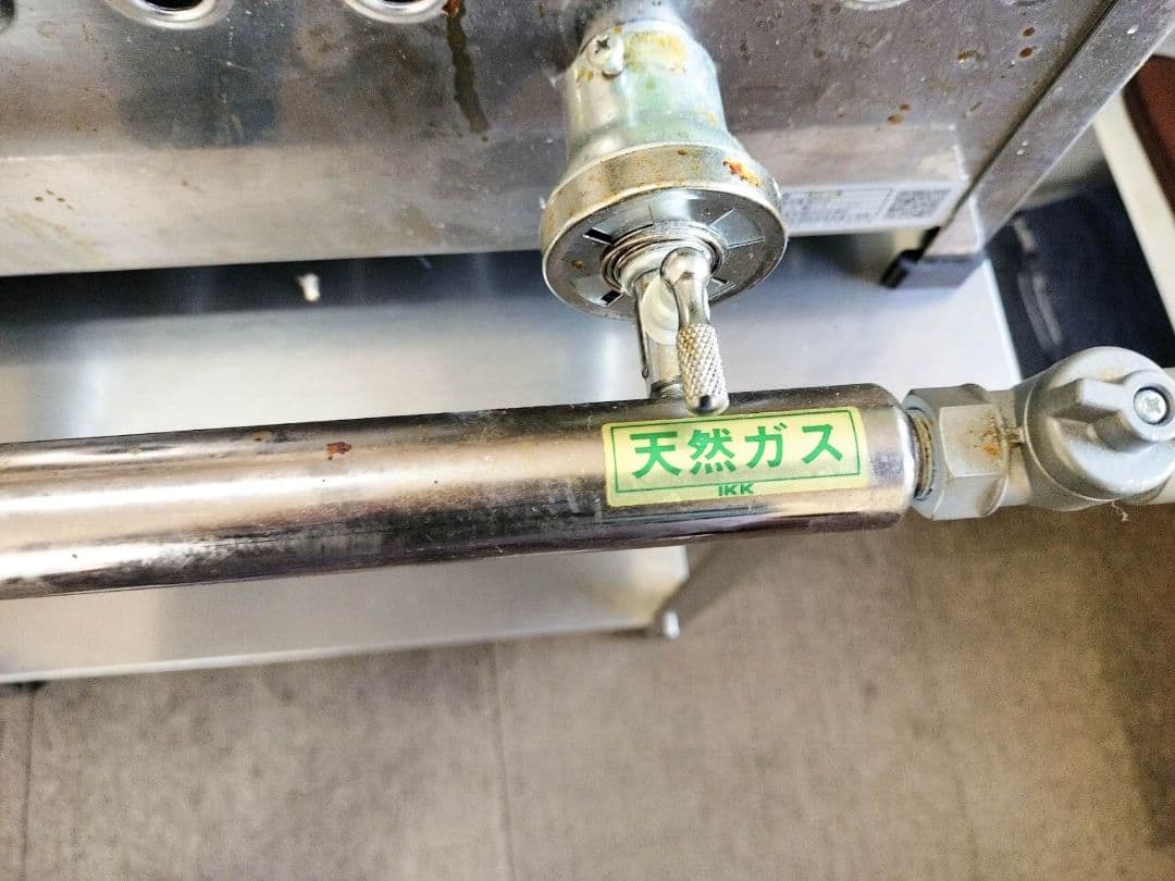業務用たこ焼き器、鋳鉄、都市ガス、プロパンの場合部品交換必要