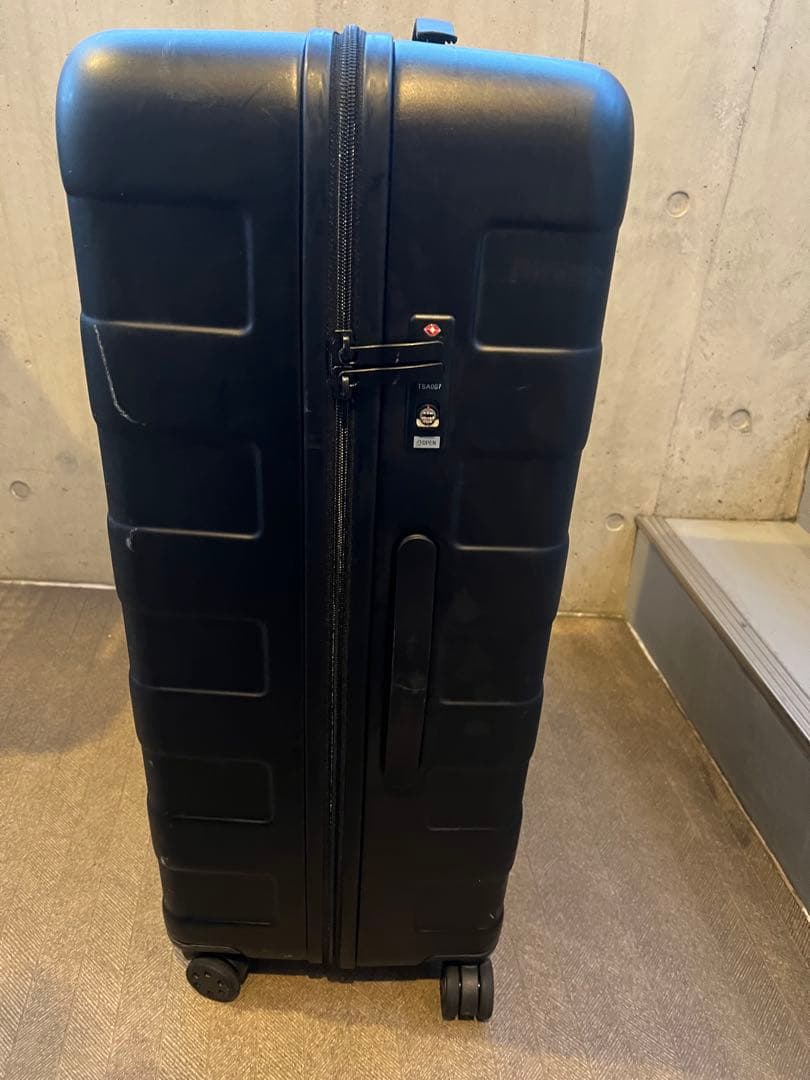 【美品✨1回使用】無印良品105L スーツケース 黒 消毒済み 4輪 TSA付