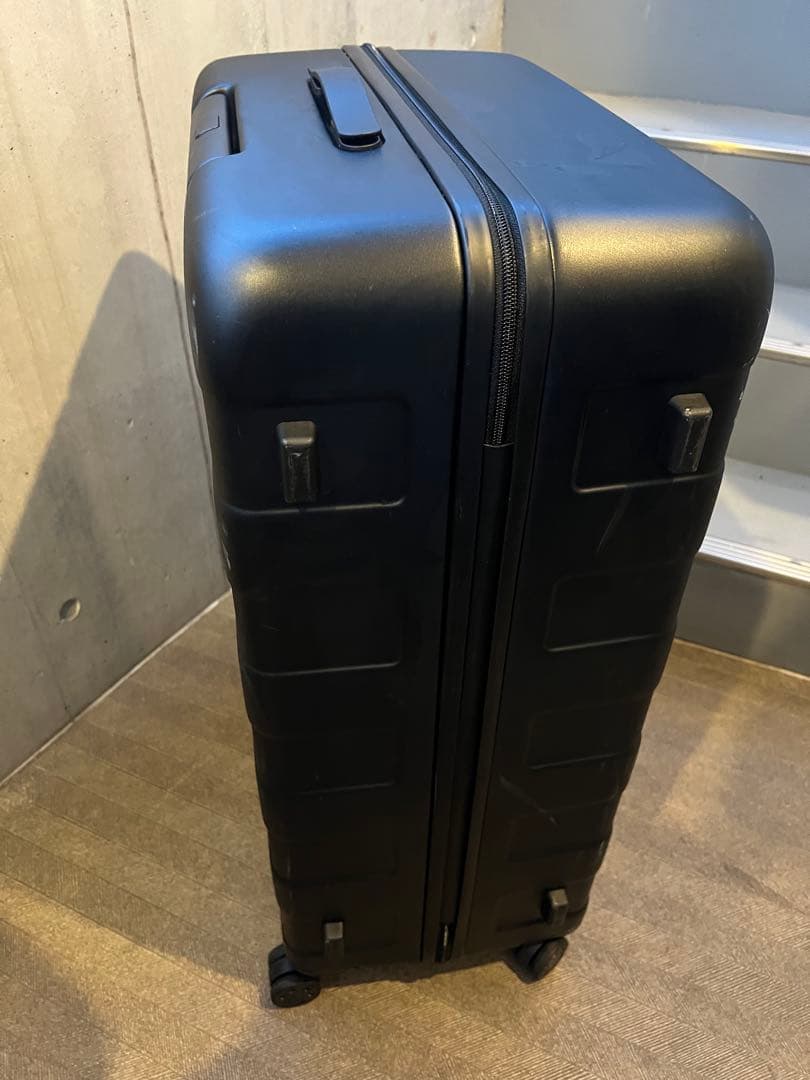 【美品✨1回使用】無印良品105L スーツケース 黒 消毒済み 4輪 TSA付