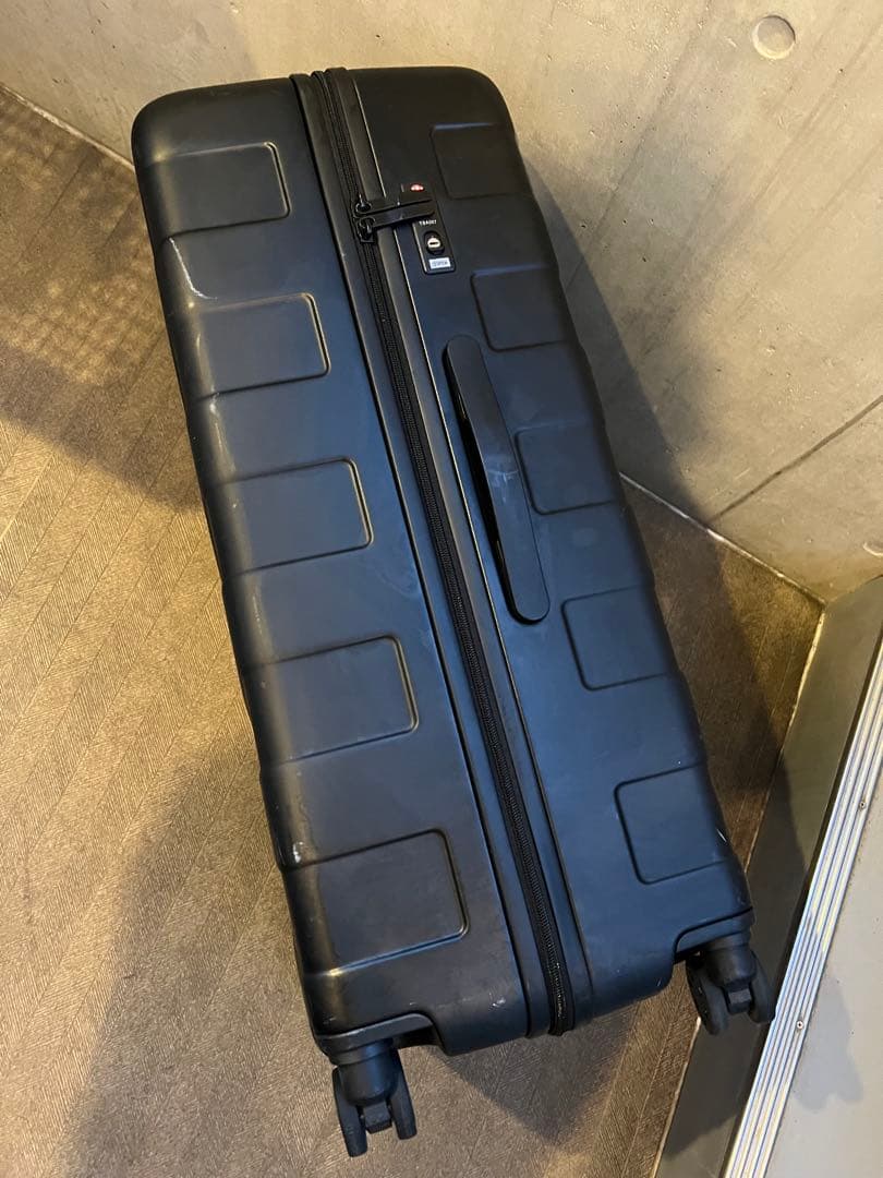【美品✨1回使用】無印良品105L スーツケース 黒 消毒済み 4輪 TSA付