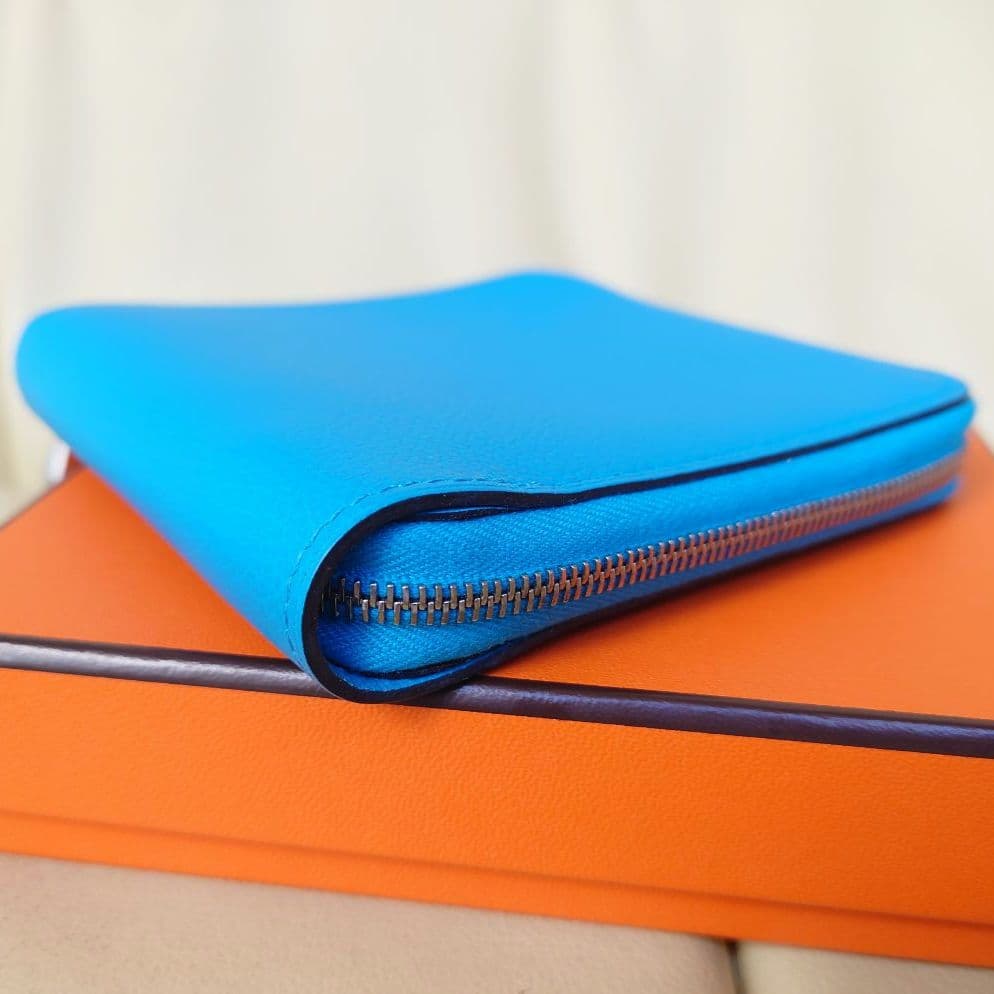エルメス HERMES ジップアンゴー シュヴァル Z刻印 二つ折り財布
