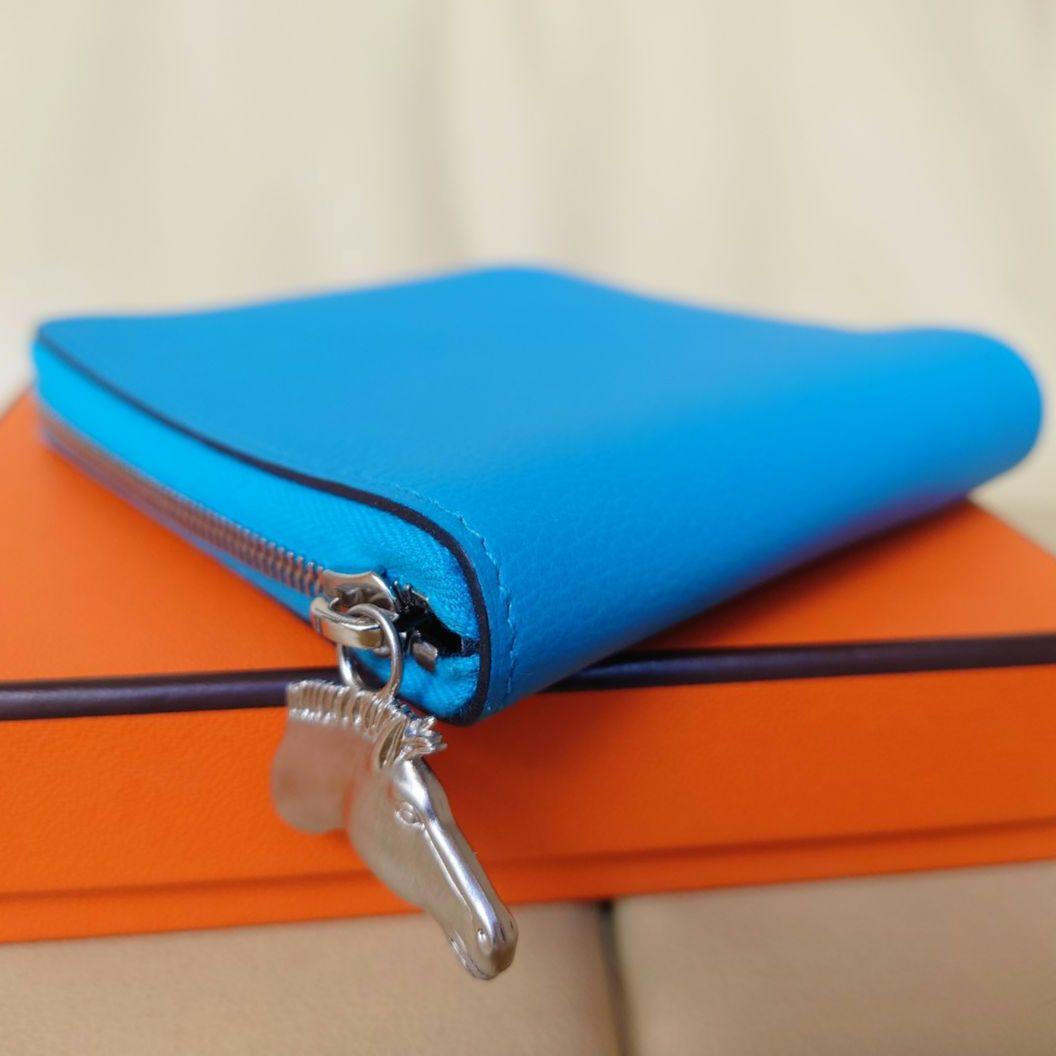 エルメス HERMES ジップアンゴー シュヴァル Z刻印 二つ折り財布