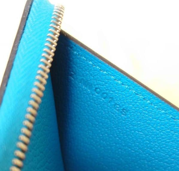 エルメス HERMES ジップアンゴー シュヴァル Z刻印 二つ折り財布