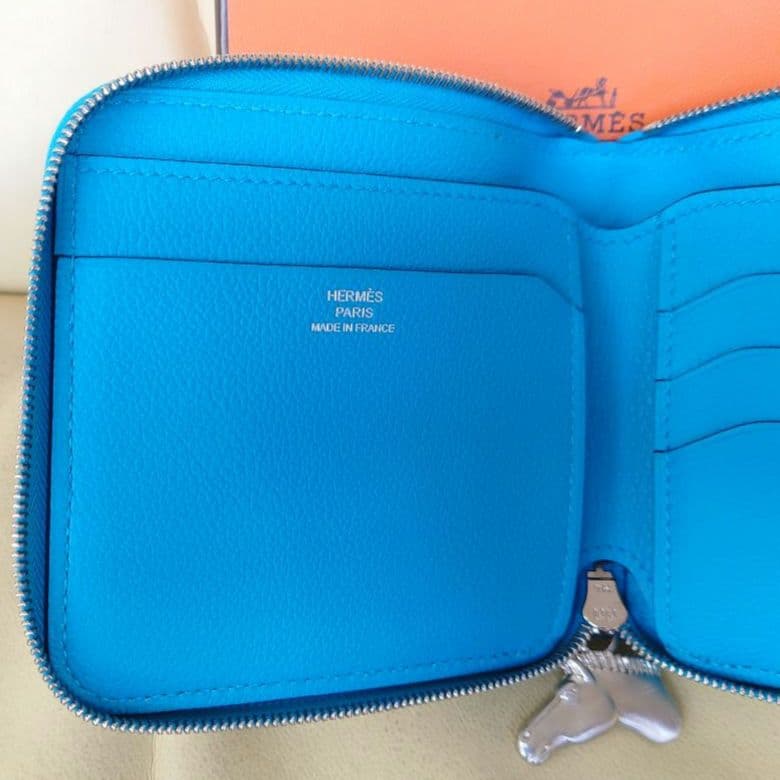 エルメス HERMES ジップアンゴー シュヴァル Z刻印 二つ折り財布