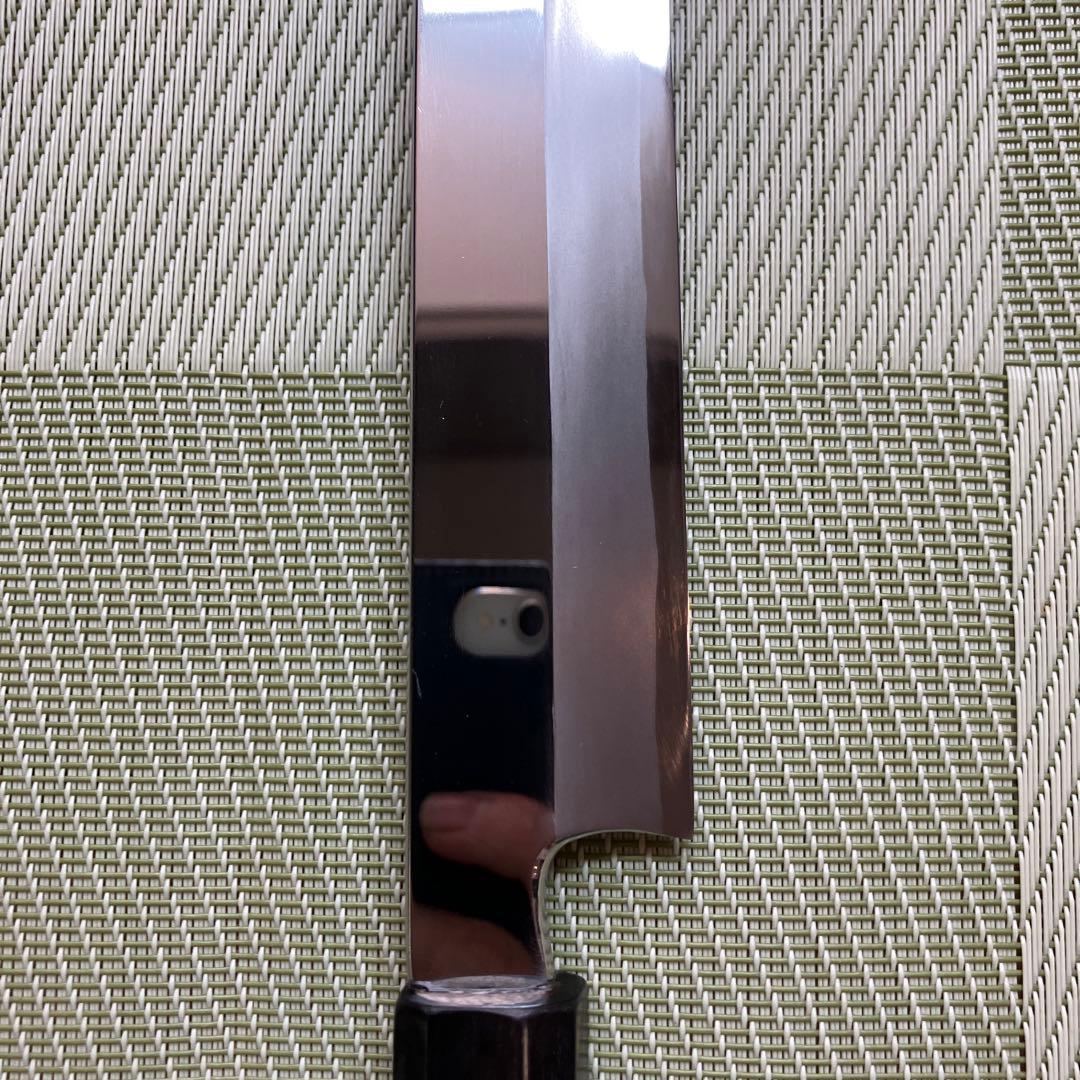 鏡面仕上げ　柳刃包丁　天然砥石で本刃付け済み❗️