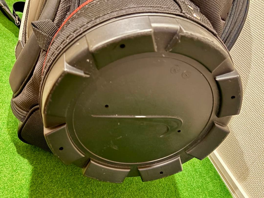 【希少】ナイキ ゴルフ キャディバッグ カート型 ブラック シルバー