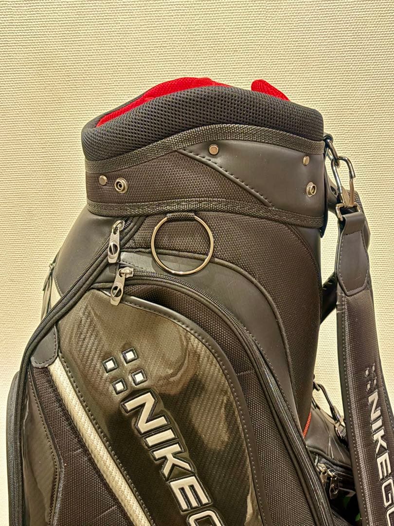 【希少】ナイキ ゴルフ キャディバッグ カート型 ブラック シルバー