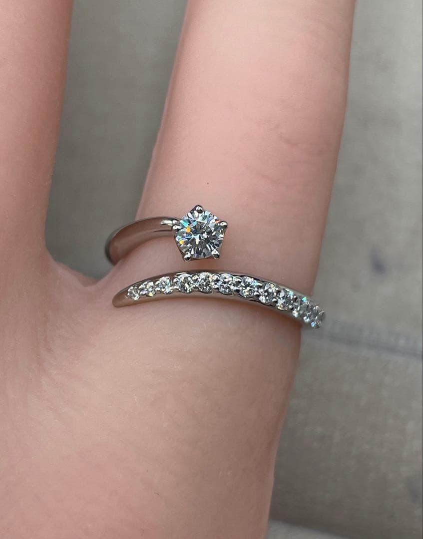 最終交渉可JA38★最高級 小寺智子 ダイヤモンド0.26ct プラチナ リング
