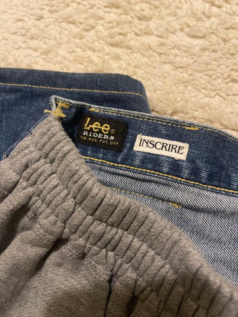 別注【INSCRIRE*LEE*LESSAGE】ドッキングパンツ　XS ブルー