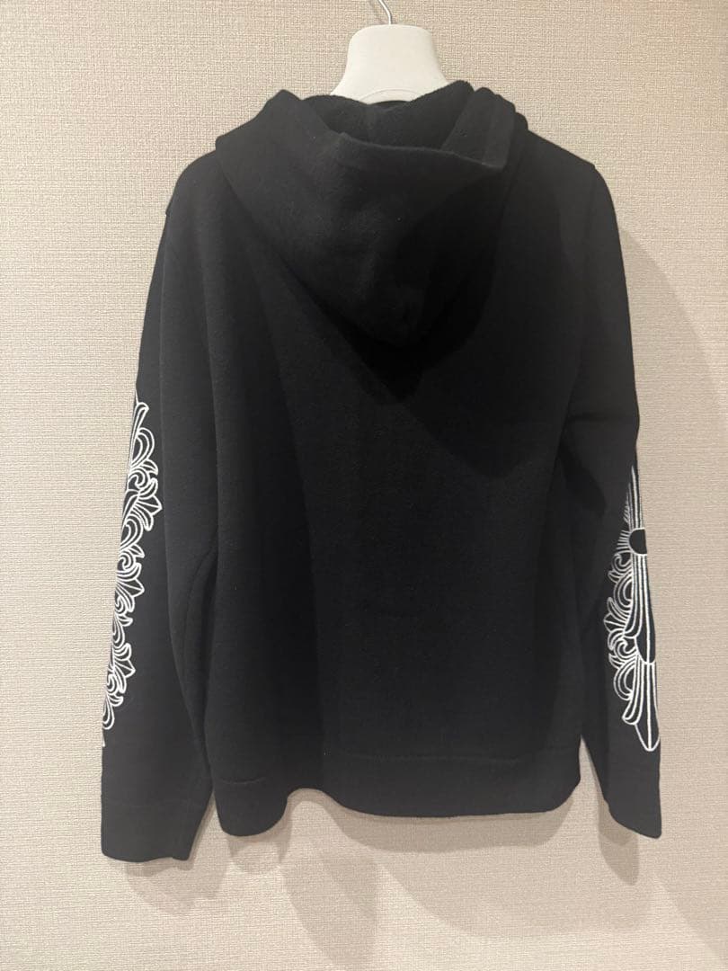 クロムハーツカシミヤパーカークロスダガージップアップ