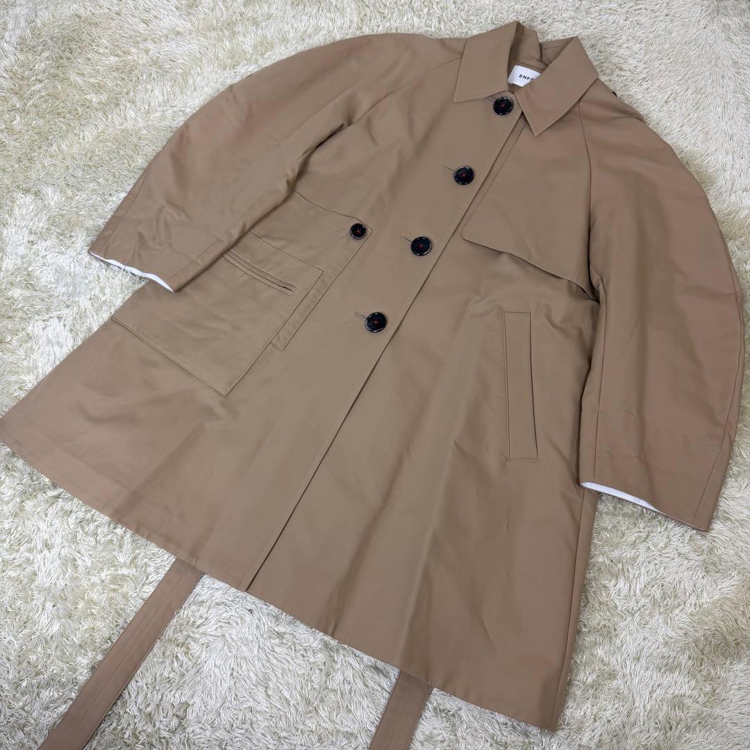 ジャケット・アウター 23SS ENFOLD SOUTIEN-COLLAR TRENCH COAT