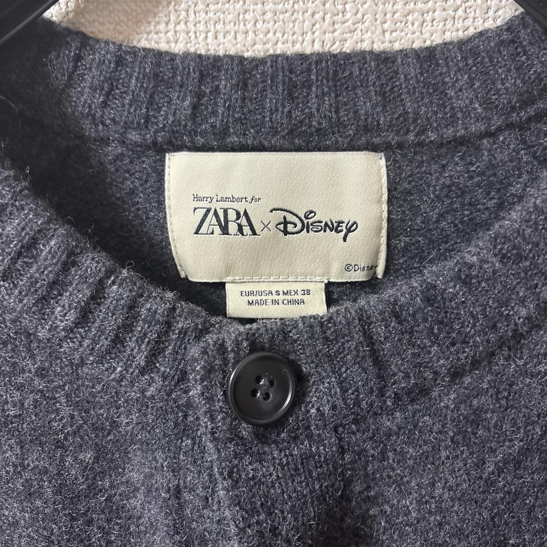 ZARA ディズニー コラボ ミッキーマウス カーディガン S