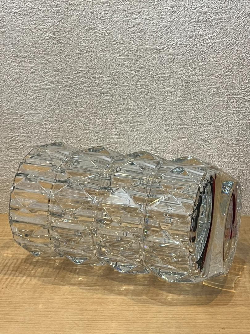 【新品未使用品】Baccarat 　ルクソール ベース　クリスタルガラス 　花瓶