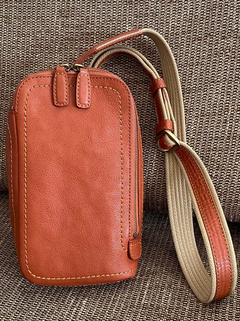 土屋鞄　ボディバッグ　限定色ストーブオレンジ