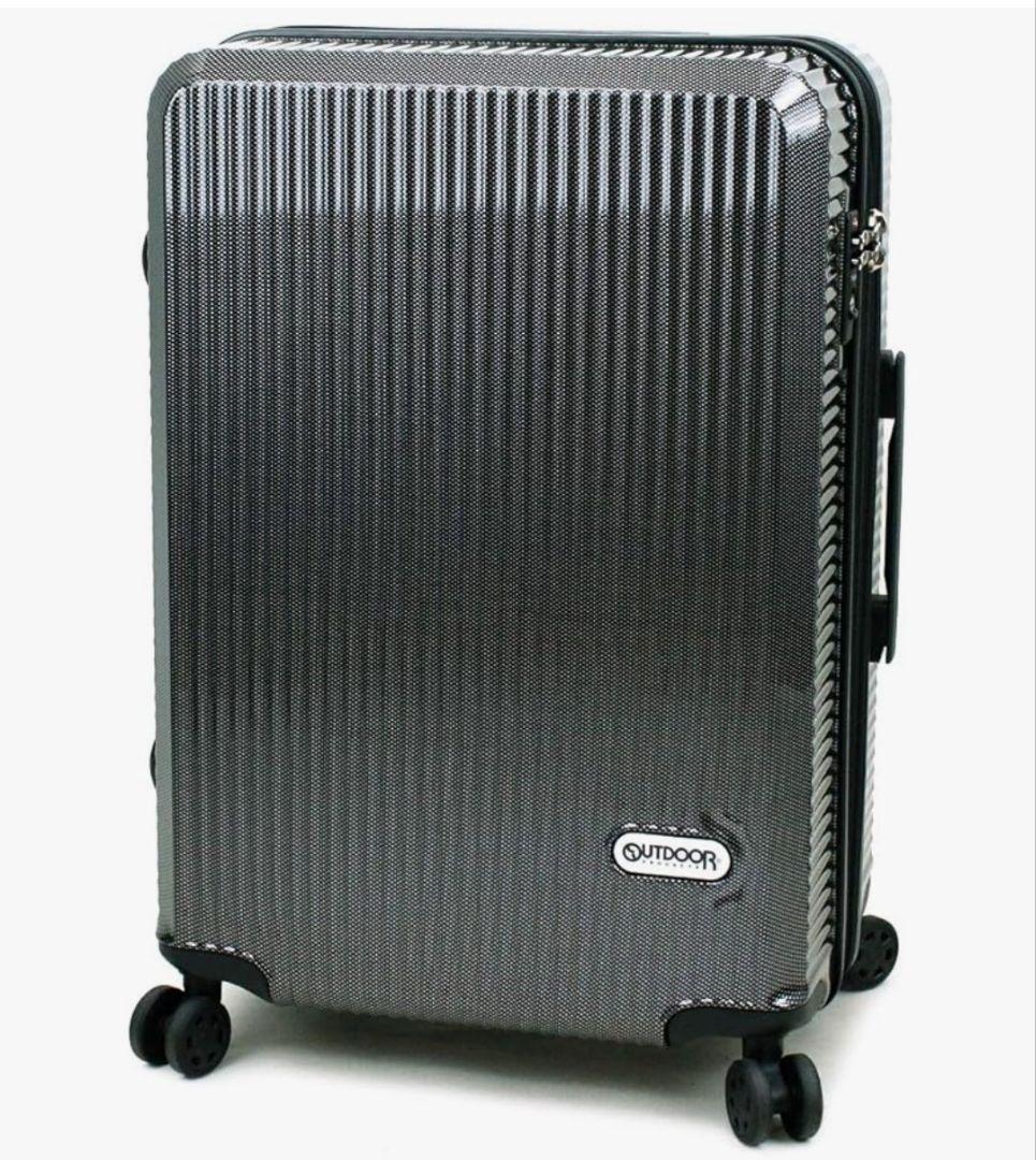 【新品未開梱】OUTDOOR スーツケース 66(/74) Lブラックカーボン