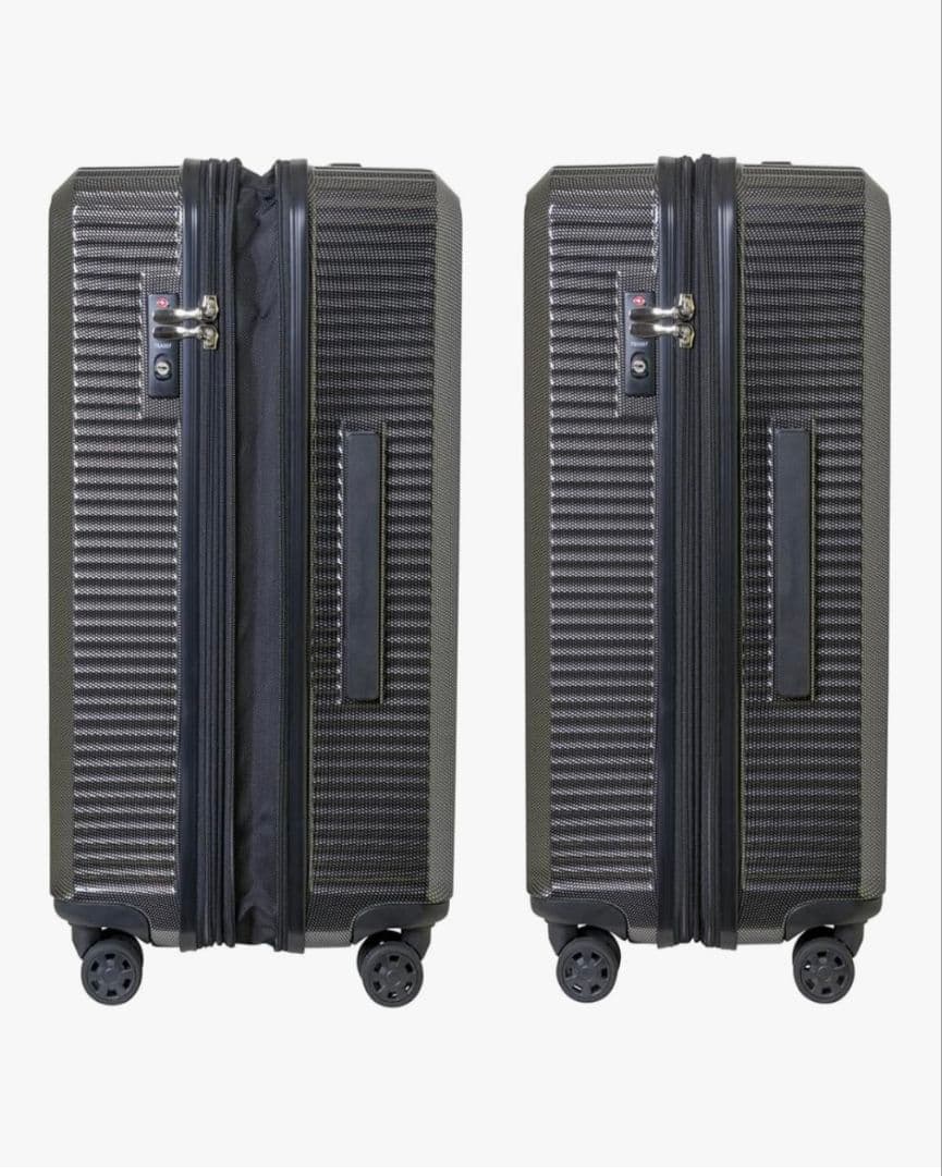 【新品未開梱】OUTDOOR スーツケース 66(/74) Lブラックカーボン