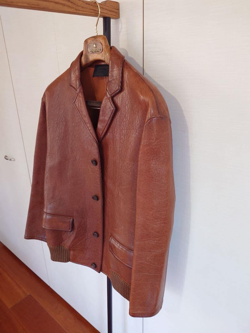 新品 PRADAレザージャケット定価76万/プラダ青山店購入