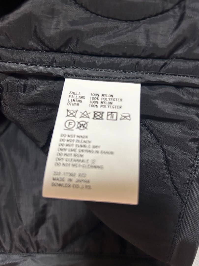 HYKEハイクQUILTED CROPPED VESTキルティングベスト
