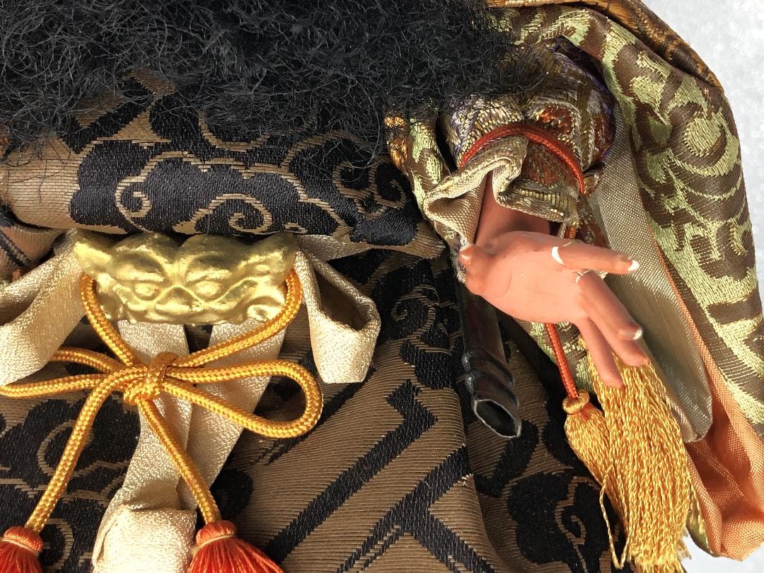 【 100年前の鍾馗さま 】　大正時代　オリジナル付属品、桐箱付