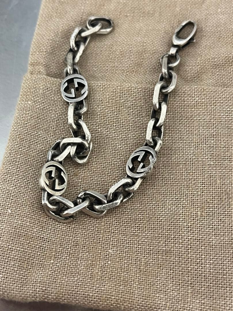 【郵便局さん専用】GUCCI インターロッキングGブレスレット