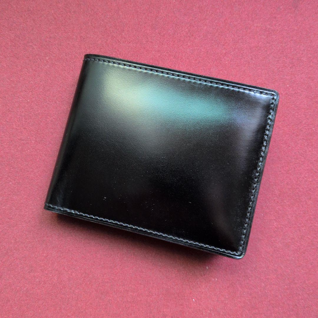 【新品】キプリス　シェルコードバン&ルーガショルダー　小銭入れ付き二つ折り財布