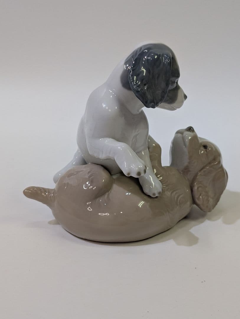 リヤドロ LLADRO NAO 戯れる子犬 フィギュリン 『いたずらっ子』仔犬