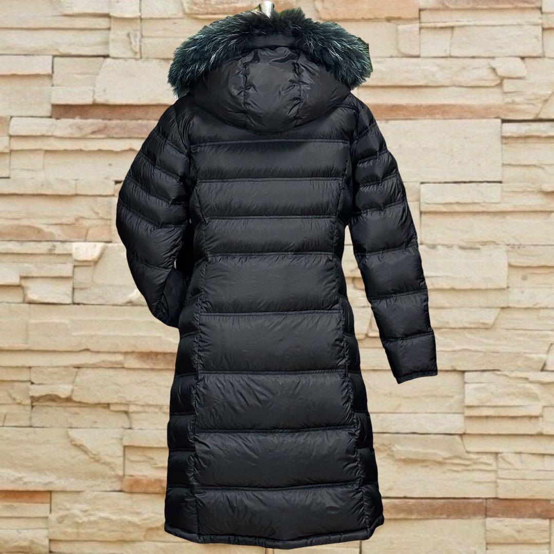 【美品】MONT-BELL リアルファー　ロングダウンコート　M〜L相当