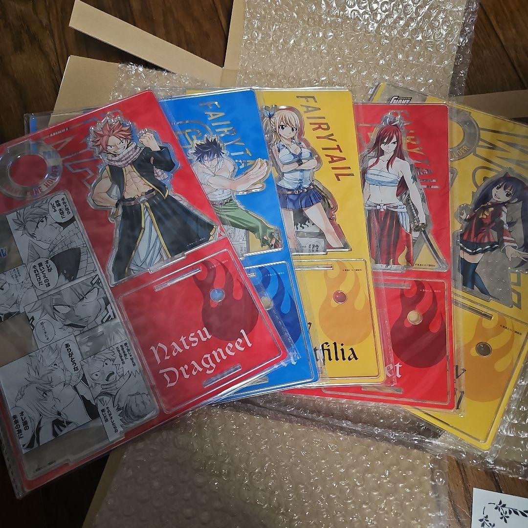 ジャイアントコーン×FAIRYTAILアクリルスタンド5枚セット非売品