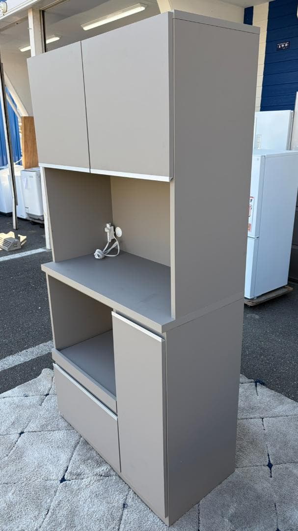 【福岡市限定】レンジボード 食器棚 89×44.5×184cm