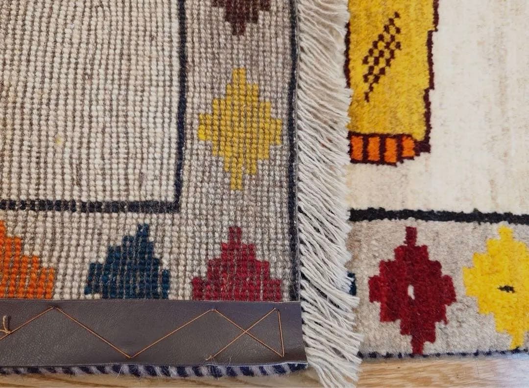 ペルシャ　トライバルラグ　アマレバフト　150×105 生成ライオン