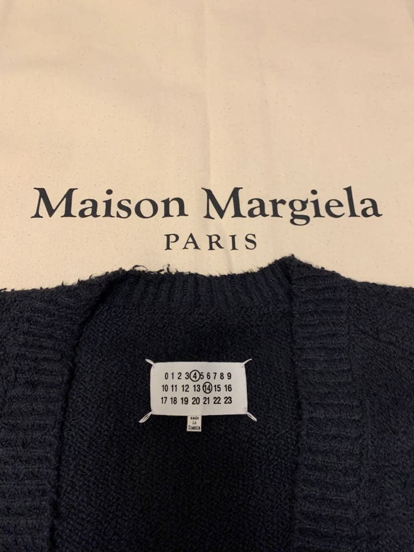 Maison Margiela オーバーサイズブラックカーディガンS美品