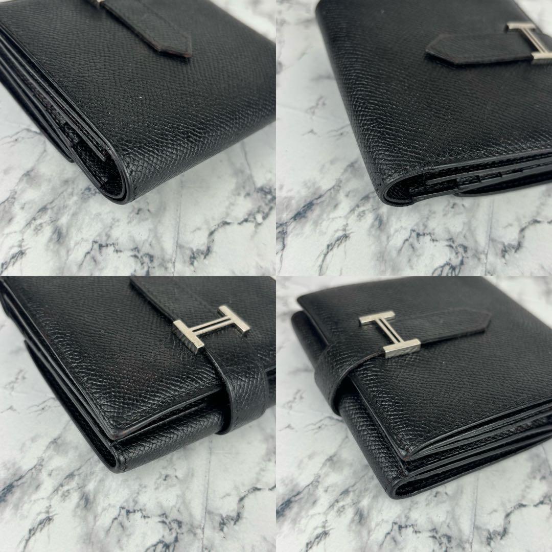 122 HERMES ベアン　レクトベルソ　三つ折り財布