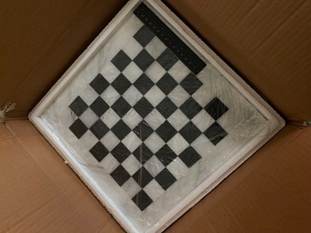 大理石 チェスセット 未使用品