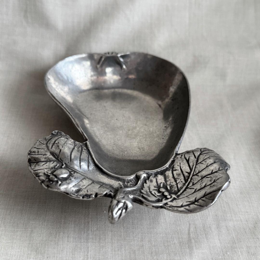 1950s フランス製 ピューター製 梨 ヴィンテージ アクセサリートレイ